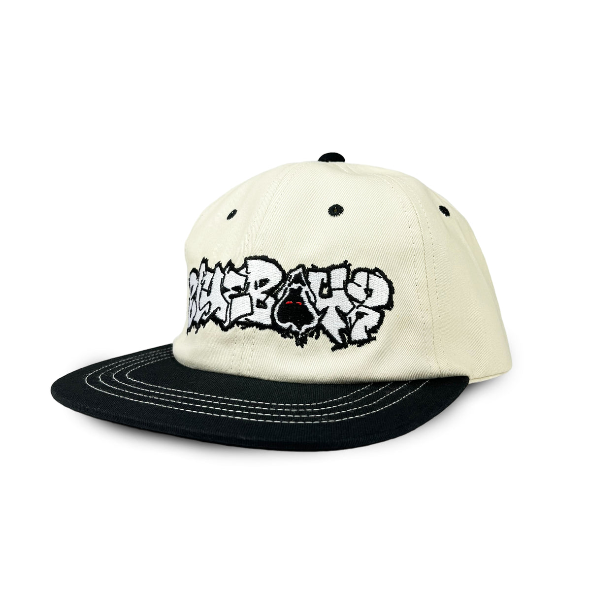 Mosher Cap, off white/black – UNFOUND PROJECTS