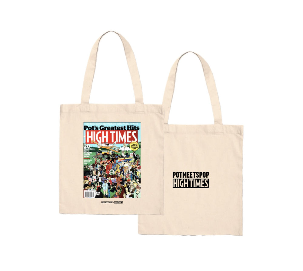 Pot’s greatest hits tee tote bag