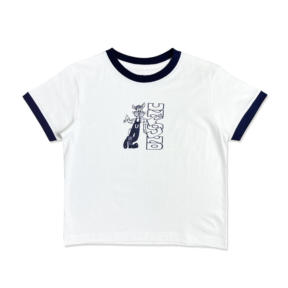 Rabbit baby tee - white