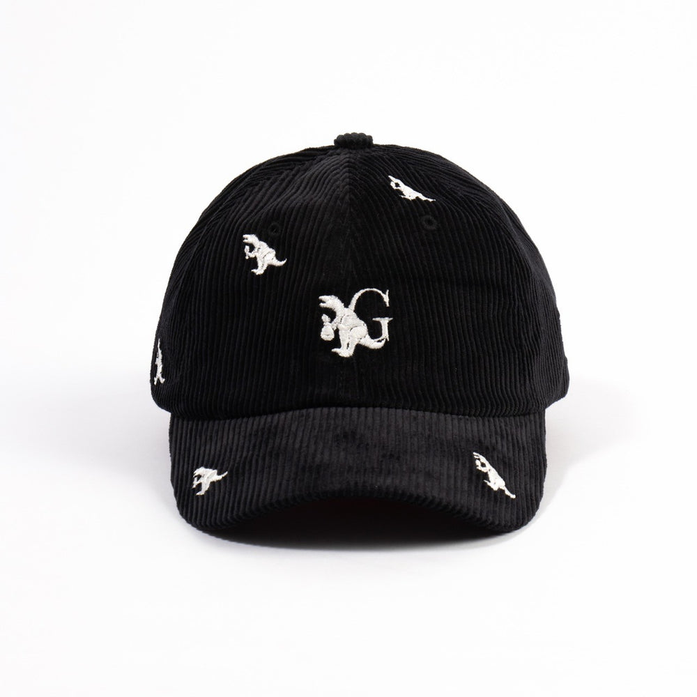 GROD Embroidery Dinosaur Cap Black