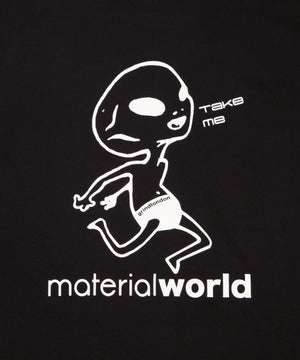 
                  
                    MATERIAL WORLD TEE (black)
                  
                