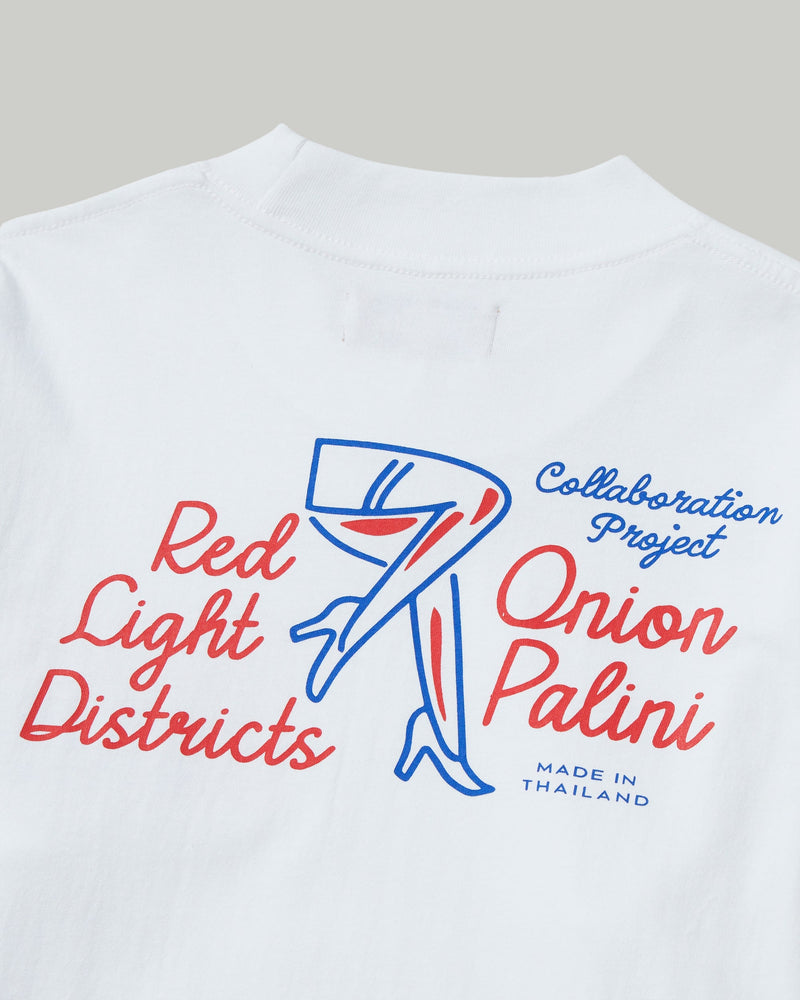 
                  
                    Onion x Palini - Red-Light District - Legs T-Shirt - White
                  
                