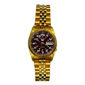 Seiko gold cheap watch automatic